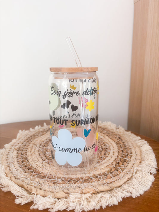 Verre affirmations positives