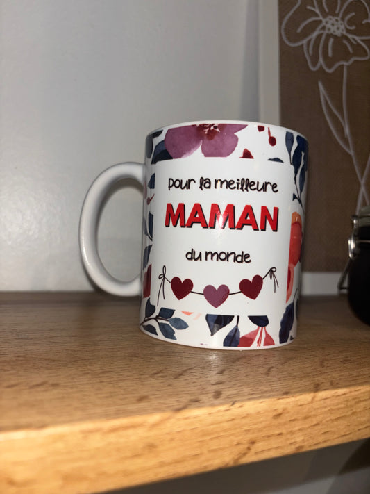Tasse « Pour la meilleure MAMAN du monde » – Cadeau parfait et plein d’amour